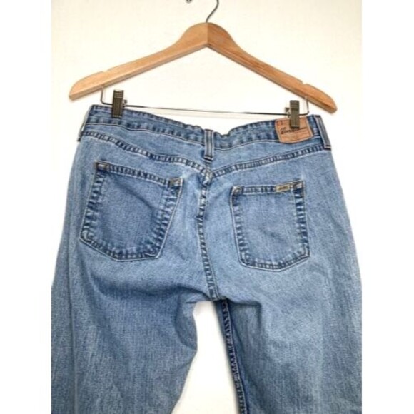 Levis Signature Women's Low Rise Bootcut Distress Denim Jeans 10 Vintage Blue - Picture 4 of 12